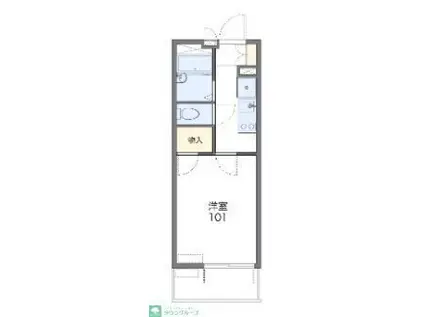 レオパレスサニーコート(1K/2階)の間取り写真