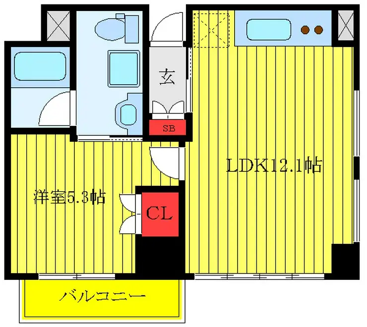 レヴィーガときわ台Crob 6階階 間取り