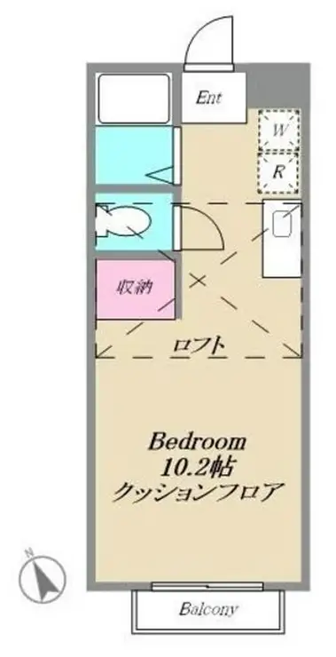 OCTET BEE 2階階 間取り
