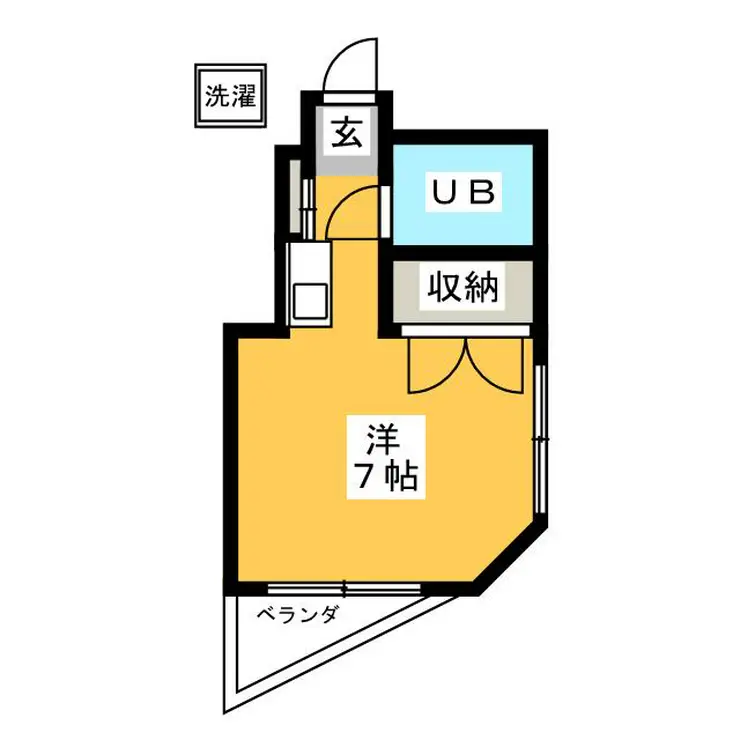 シャトレ富士見台 1階階 間取り