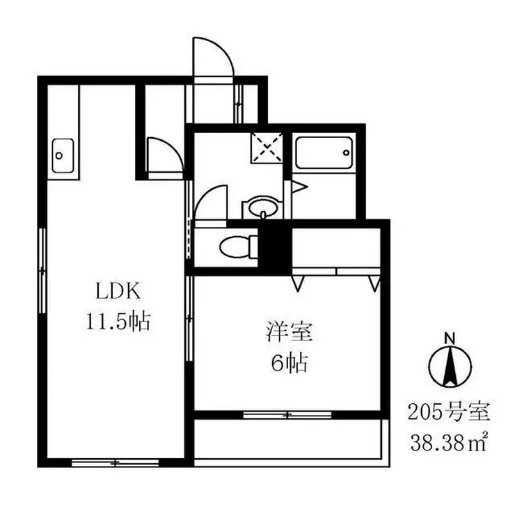 ヴェルドール芳花園 2階階 間取り