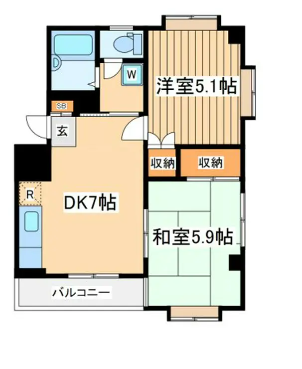 ステイトリィハイツ美野屋 4階階 間取り