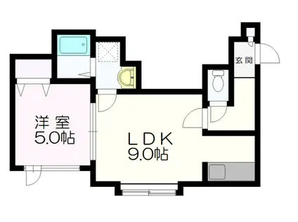 エミネンス(1LDK/2階)の間取り写真