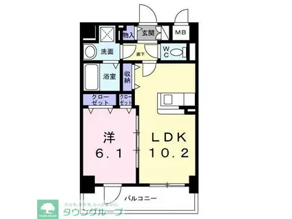 スリールステラ(1LDK/3階)の間取り写真