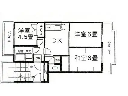 セントビラ(3DK/3階)の間取り写真