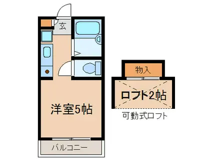 イオボヌール七里ヶ浜(ワンルーム/1階)の間取り写真