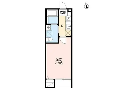 タマリンド長町(1K/3階)の間取り写真