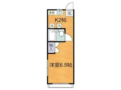 高梨アパート(1K/2階)の間取り写真