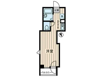 宮崎ビル(ワンルーム/7階)の間取り写真
