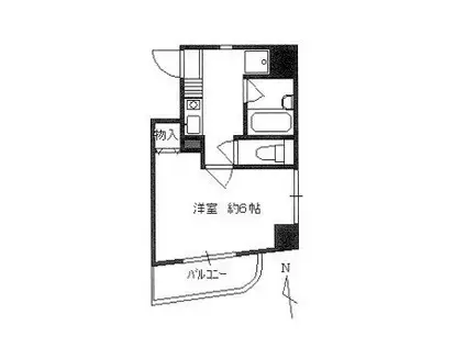 ポップヴィレッジ(1K/5階)の間取り写真