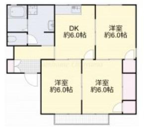 メゾンブランシェ(3DK/2階)の間取り写真
