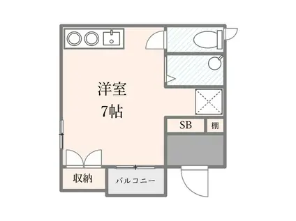 山手線 田端駅 敷礼無 BT別 室内洗濯機有 外国籍可 収納有(ワンルーム/1階)の間取り写真