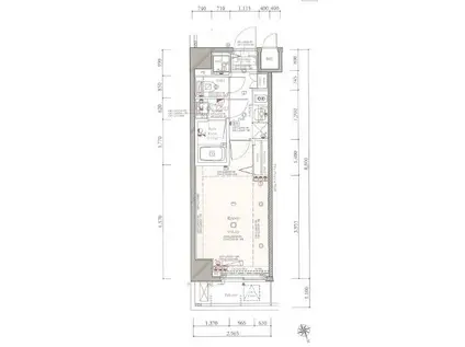 コンシェリア早稲田グリーンフォレスト(1K/8階)の間取り写真