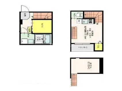 LAFONTE検見川(ワンルーム/1階)の間取り写真