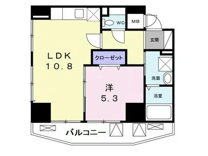 GRACE PARK(1LDK/2階)の間取り写真