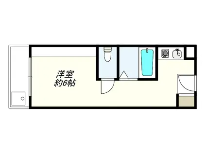 ワイズレジデンス泉大津(1K/2階)の間取り写真