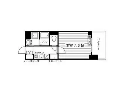 アデグランツ原(1K/6階)の間取り写真