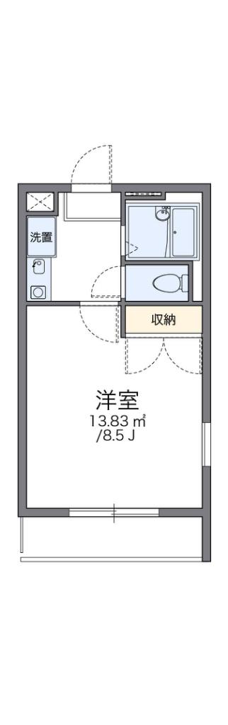 レオパレスみその(1K/3階)の間取り写真