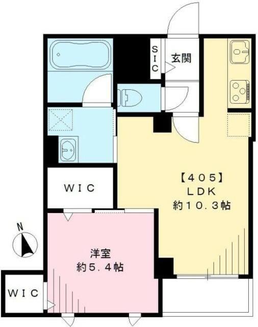 スマート・グラン 荻窪(1LDK/4階)の間取り写真