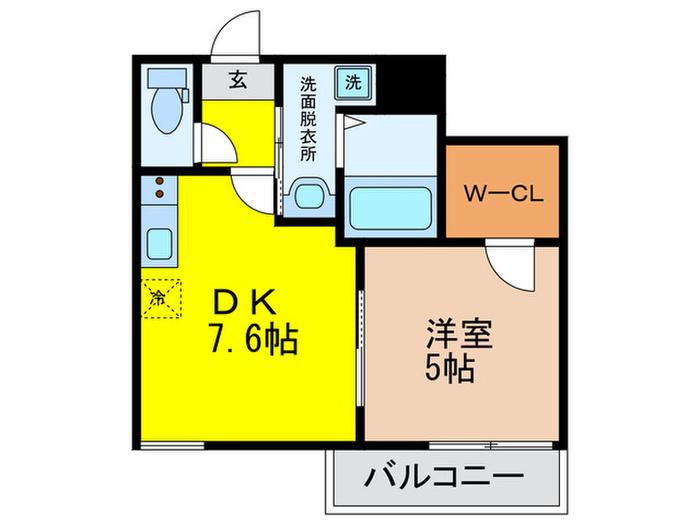 フジパレス阿倍野丸山通II番館(1DK/3階)の間取り写真