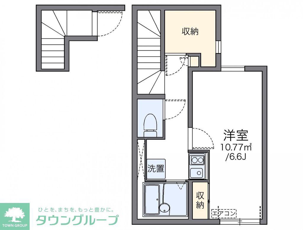 レオネクスト上鷺(1K/2階)の間取り写真