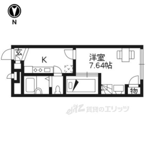 レオパレスラ ホヤ(1K/2階)の間取り写真