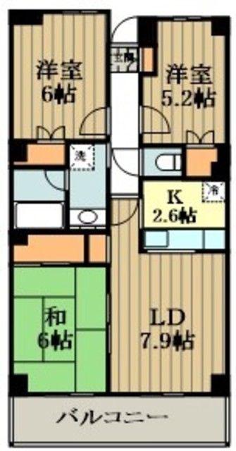パークハイム(3LDK/2階)の間取り写真