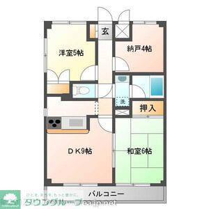 スカイビュウ11(3DK/4階)の間取り写真