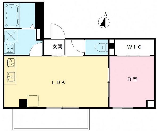 サンシエ神戸元町(1LDK/1階)の間取り写真