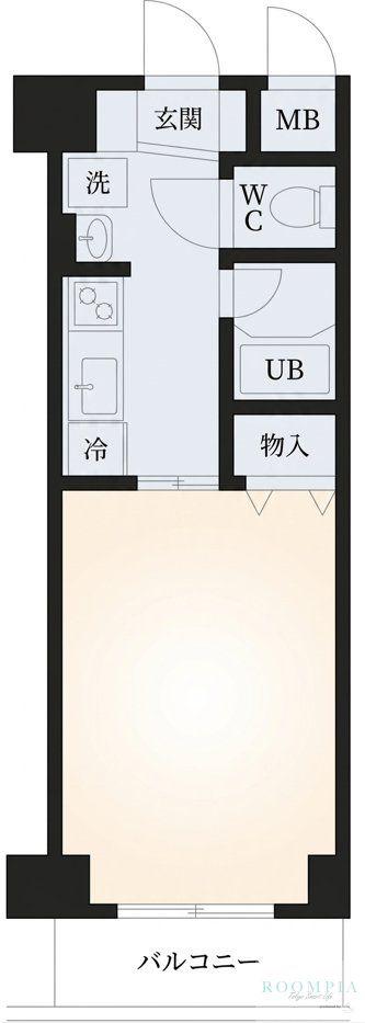 エクセラ池尻(1K/5階)の間取り写真