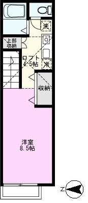 VILLA LIBERO(ワンルーム/2階)の間取り写真