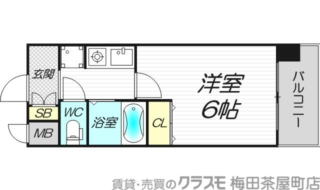 ラナップスクエア野田(1K/5階)の間取り写真