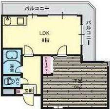 メゾン・ド・エミナンス(1LDK/2階)の間取り写真