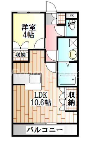 コンフォース 橋本(1LDK/2階)の間取り写真