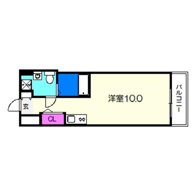 VITA NUOVA 堺(ワンルーム/6階)の間取り写真