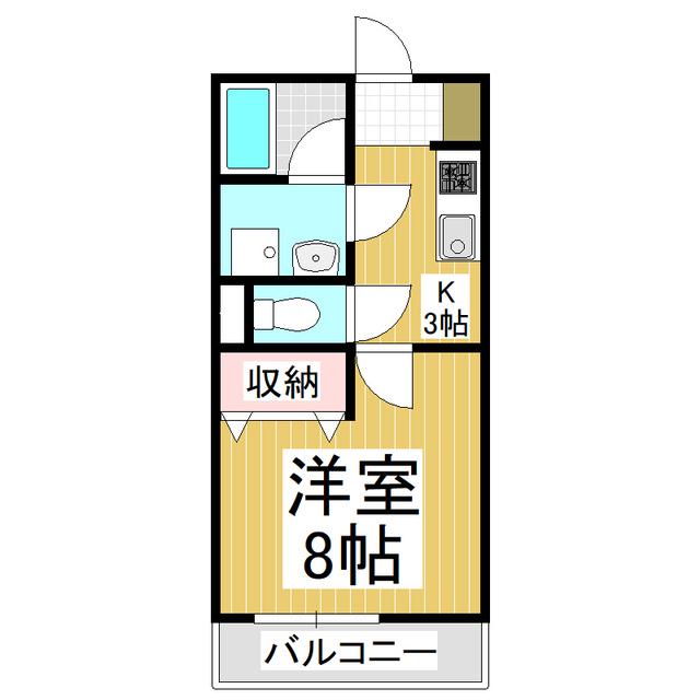 エスポワール真和(1K/2階)の間取り写真