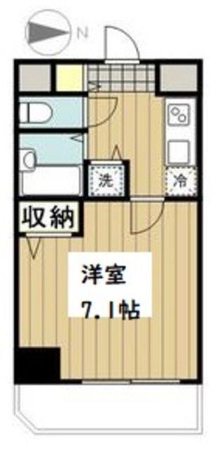 ライジングプレイス練馬関町ステーションスクエア(1K/9階)の間取り写真