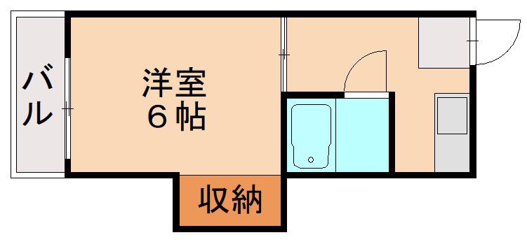 PHOENIX香椎参道(ワンルーム/3階)の間取り写真