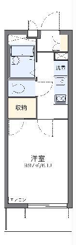 レオパレス東進(1K/2階)の間取り写真