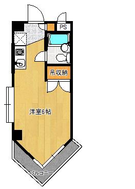 ルシール3(ワンルーム/2階)の間取り写真