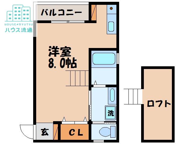 コーポYUKI(ワンルーム/1階)の間取り写真