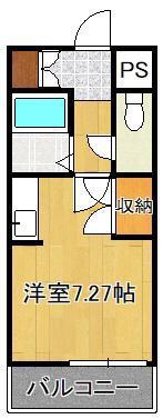 第3三共ビル弐番館(ワンルーム/9階)の間取り写真