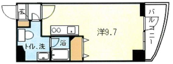 リビエール宮崎台(ワンルーム/2階)の間取り写真