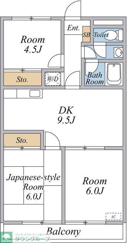 フォレスト垂泉(3DK/3階)の間取り写真
