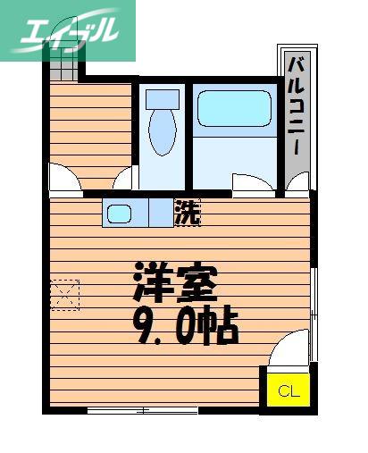 グランツ京橋(ワンルーム/7階)の間取り写真
