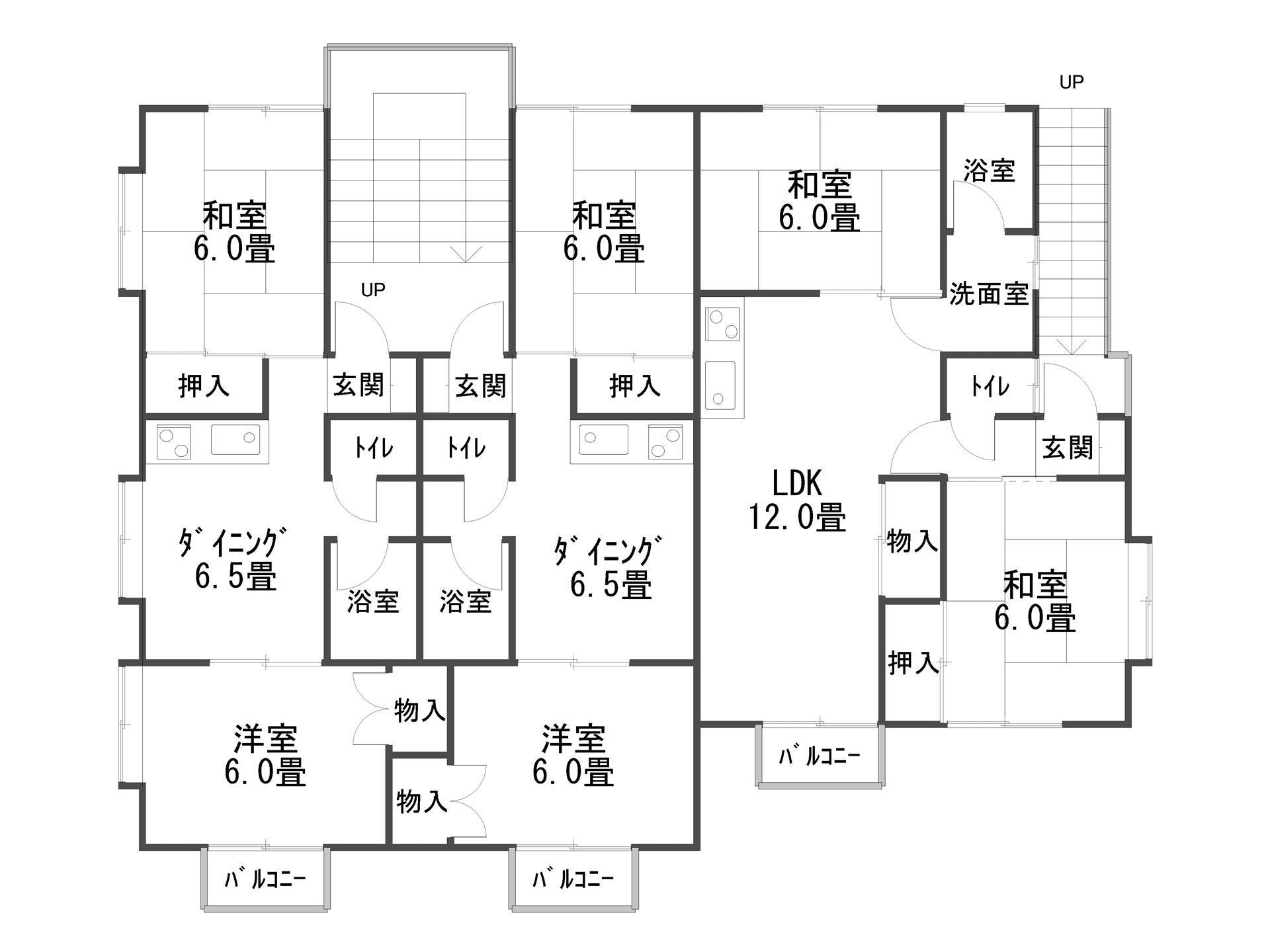メゾンド松田C棟(2DK/1階)の間取り写真