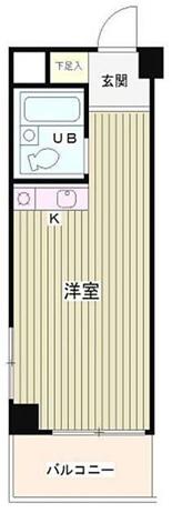 パークマンション(1K/4階)の間取り写真
