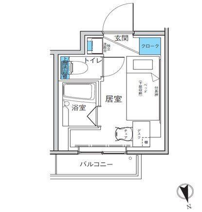 キャンパスヴィレッジ椎名町(ワンルーム/6階)の間取り写真