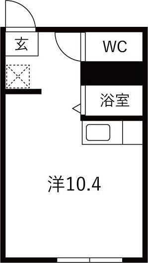 PLAZA1ビル(ワンルーム/3階)の間取り写真
