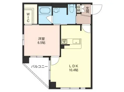 オリーブ(1LDK/2階)の間取り写真